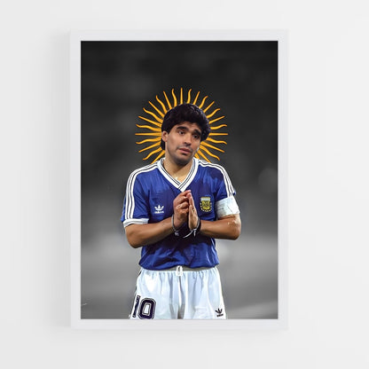 ap-diego maradona-8 cadre Blanc