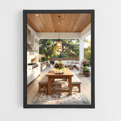 ap-dining table-2 cadre Noir
