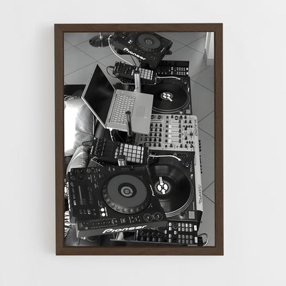 ap-dj turntables-1 cadre Bois foncé