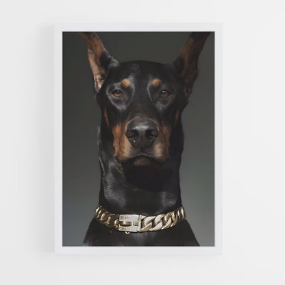 ap-doberman pinscher-5 cadre Blanc