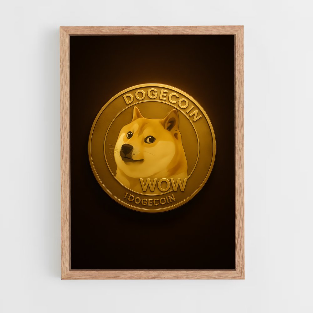ap-dogecoin-1 cadre Bois clair