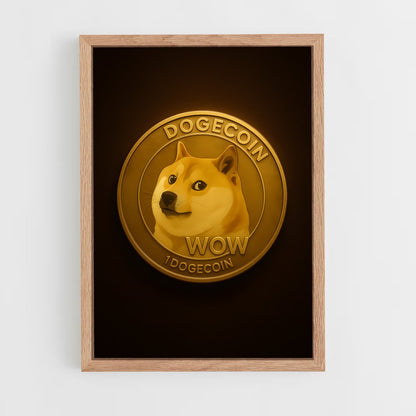 ap-dogecoin-1 cadre Bois clair