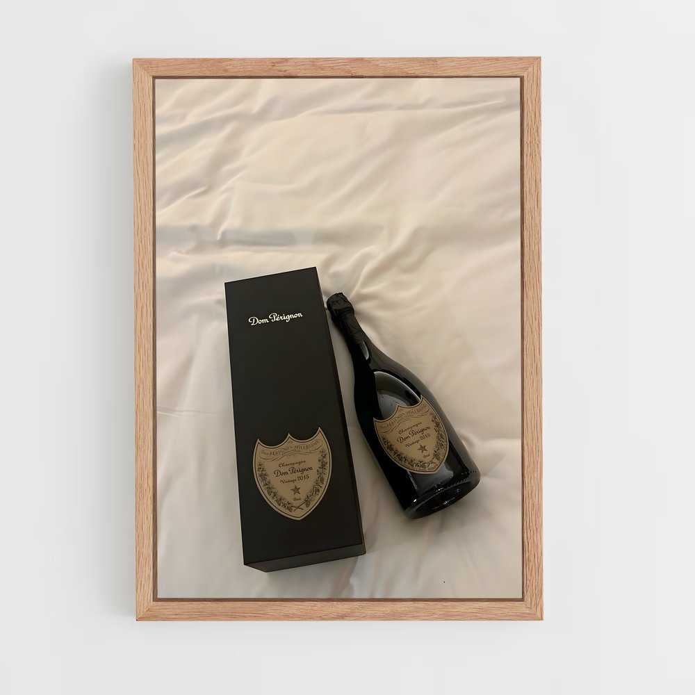 ap-dom perignon-2 cadre Bois clair