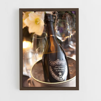 ap-dom perignon-6 cadre Bois foncé