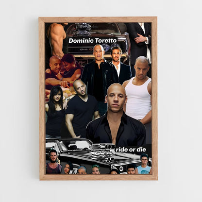 ap-dominic toretto-2 cadre Bois clair