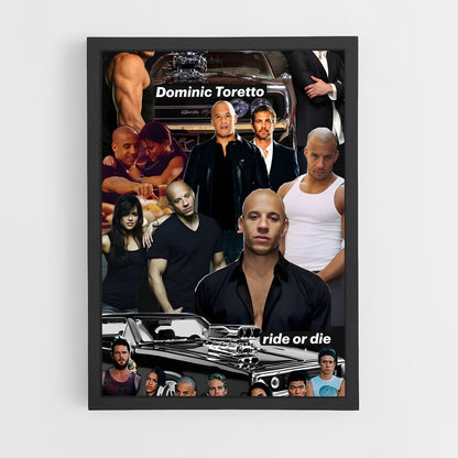 ap-dominic toretto-2 cadre Noir