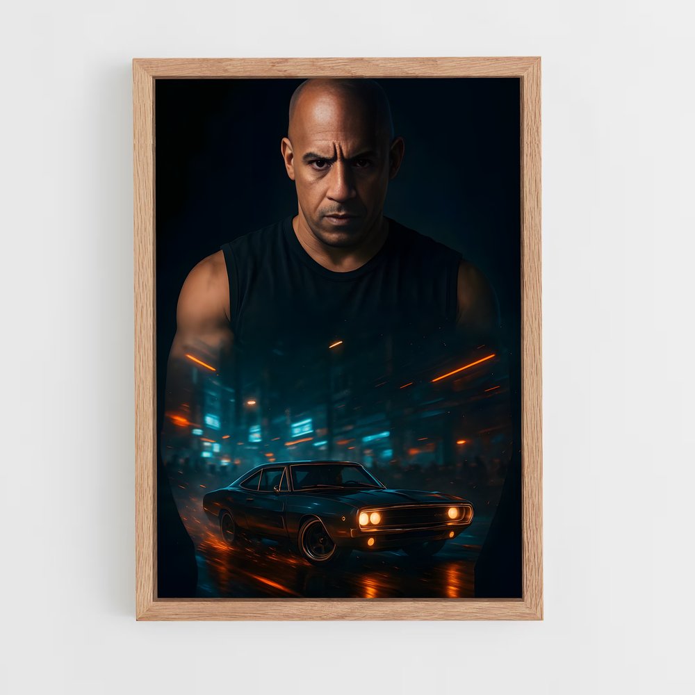 ap-dominic toretto-3 cadre Bois clair