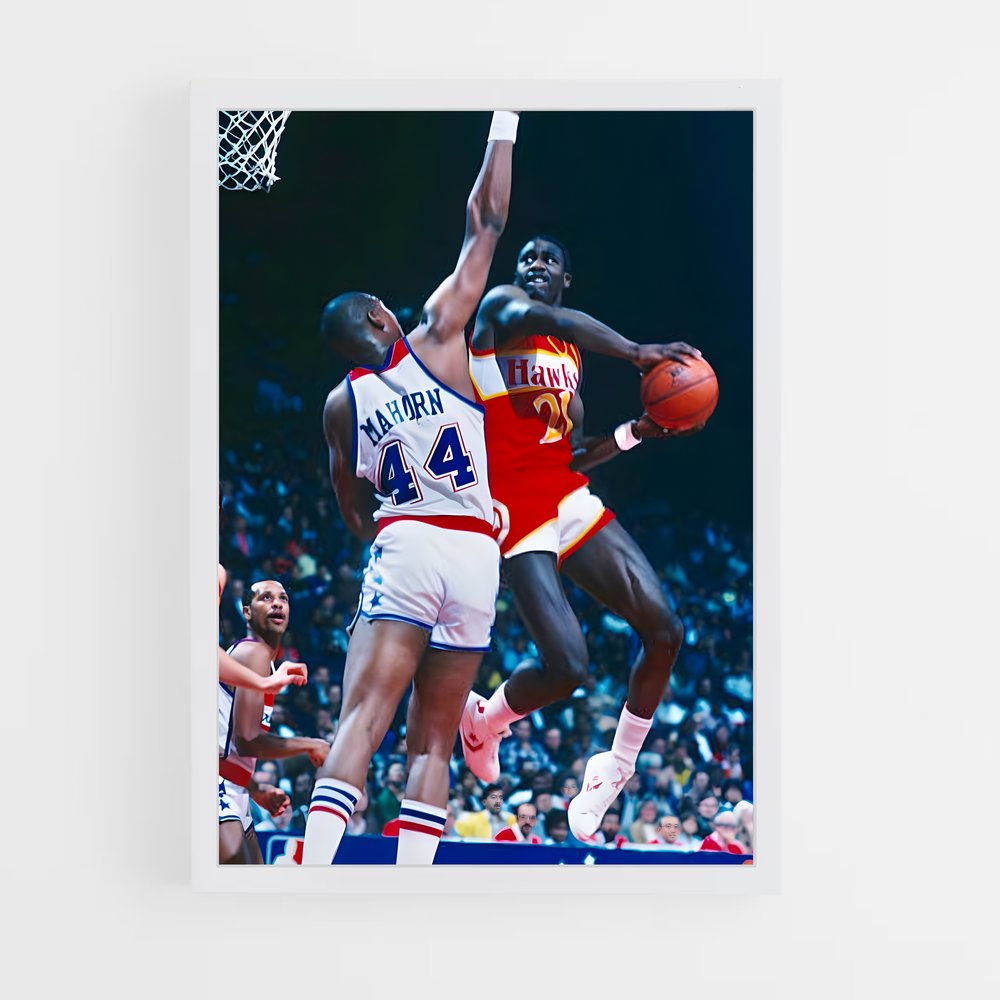 ap-dominique wilkins-12 cadre Blanc