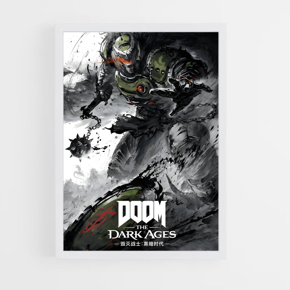 ap-doom slayer-4 cadre Blanc
