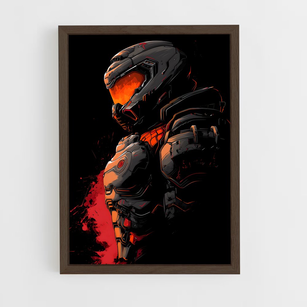 ap-doom slayer-5 cadre Bois foncé