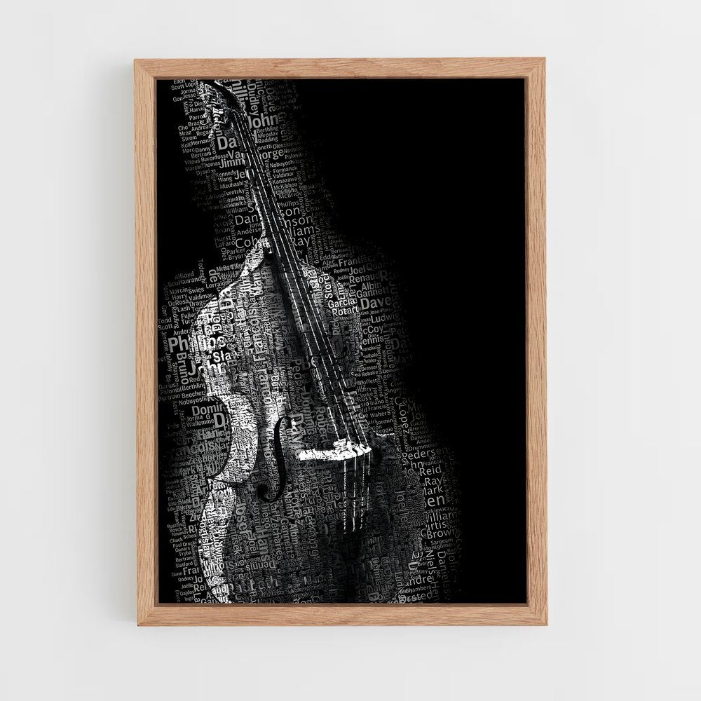 ap-double bass-5 cadre Bois clair
