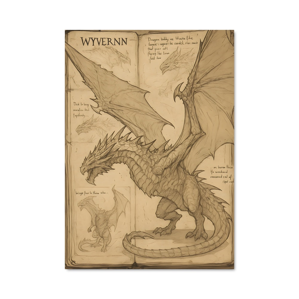 Poster Dragon en Flamme