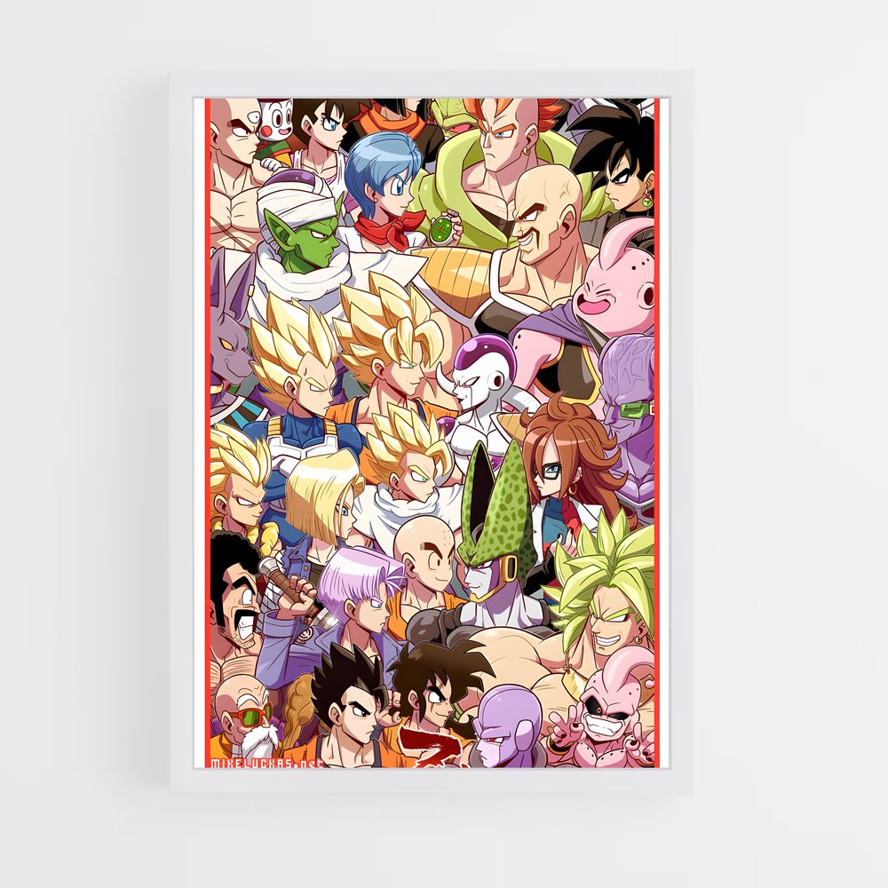 ap-dragon ball fighterz-3 cadre Blanc