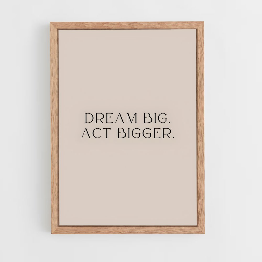 ap-dream big-2 cadre Bois clair