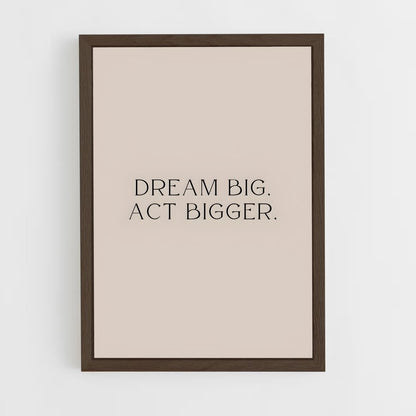 ap-dream big-2 cadre Bois foncé