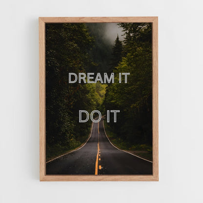 ap-dream it do it-1 cadre Bois clair