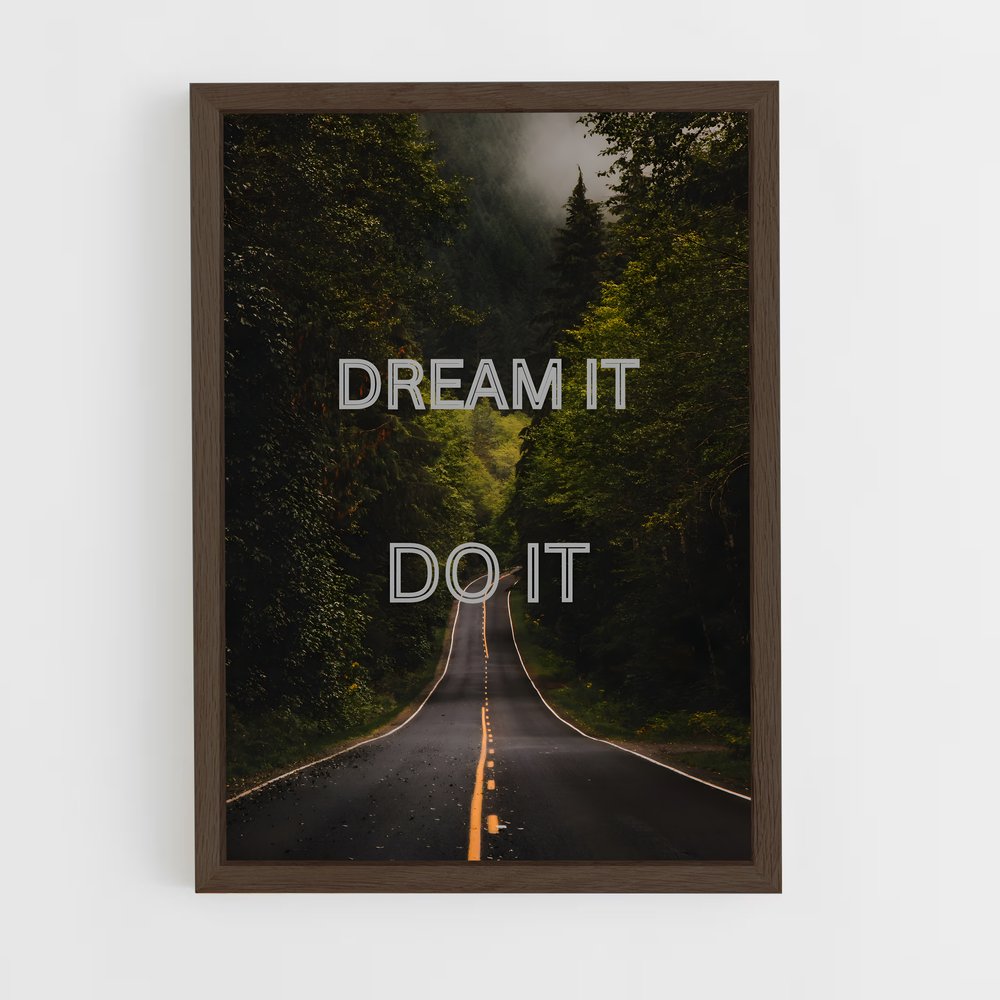 ap-dream it do it-1 cadre Bois foncé