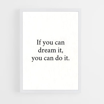 ap-dream it do it-5 cadre Blanc