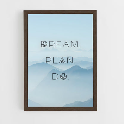 ap-dream it do it-7 cadre Bois foncé