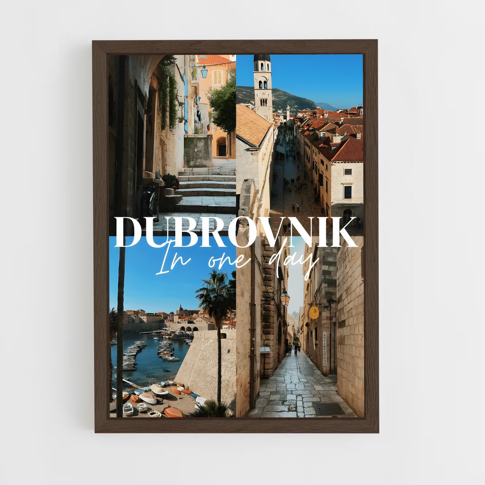 ap-dubrovnik old town-2 cadre Bois foncé
