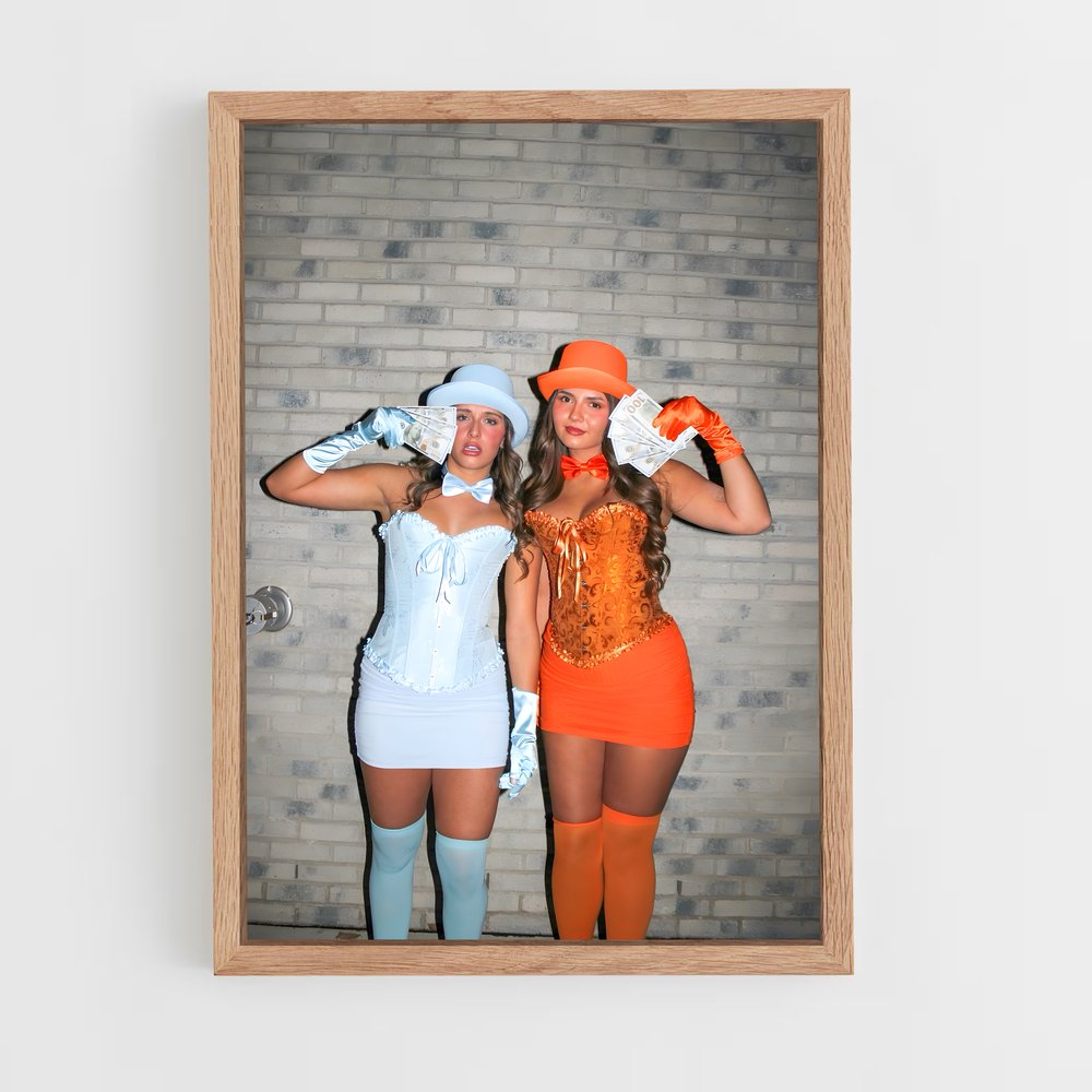 ap-dumb and dumber-1 cadre Bois clair