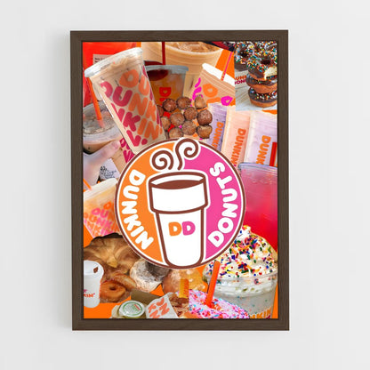 ap-dunkin donuts-6 cadre Bois foncé