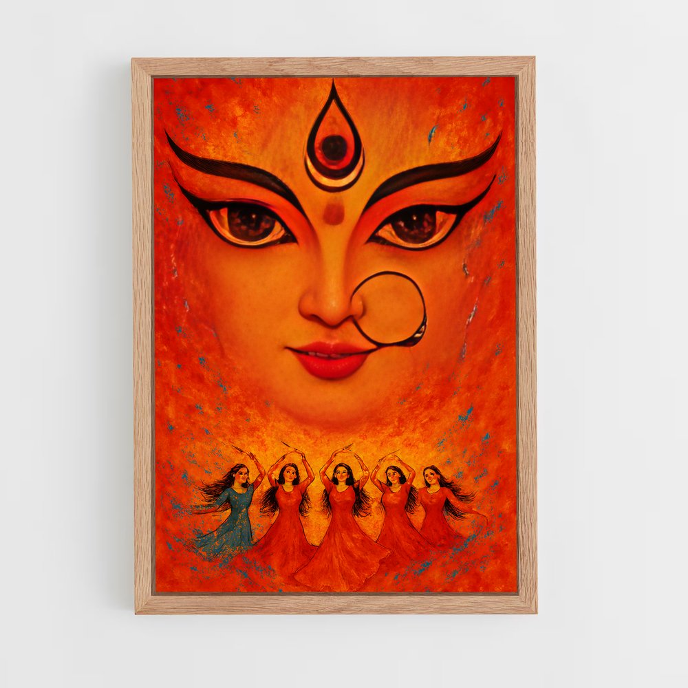 ap-durga-8 cadre Bois clair