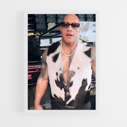 ap-dwayne johnson-12 cadre Blanc