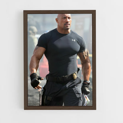 ap-dwayne johnson-2 cadre Bois foncé