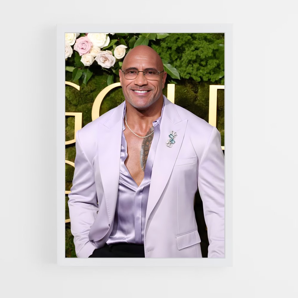 ap-dwayne johnson-6 cadre Blanc