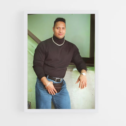 ap-dwayne johnson-9 cadre Blanc