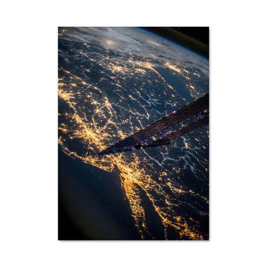 Poster Terre Éclairée