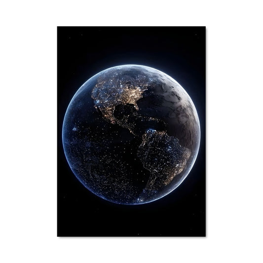 Poster Terre Nocturne