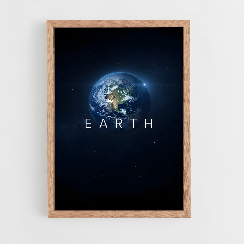 ap-earth from space-6 cadre Bois clair