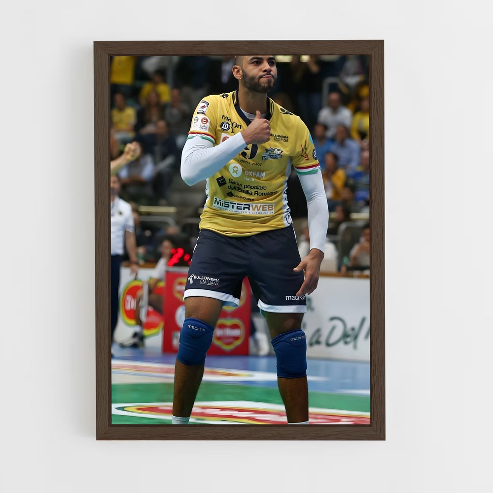 ap-earvin ngapeth-2 cadre Bois foncé