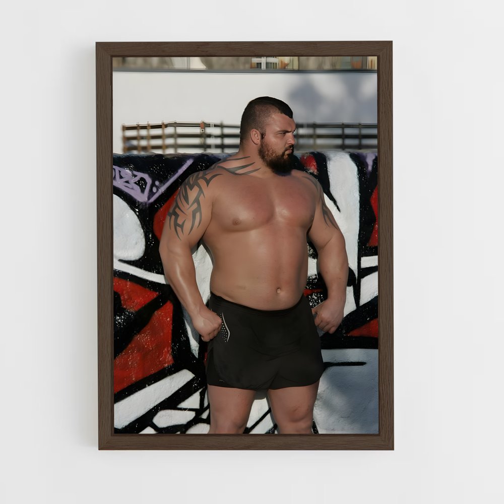 ap-eddie hall-1 cadre Bois foncé