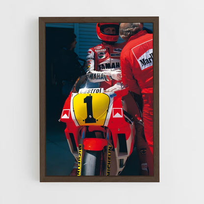 ap-eddie lawson-5 cadre Bois foncé