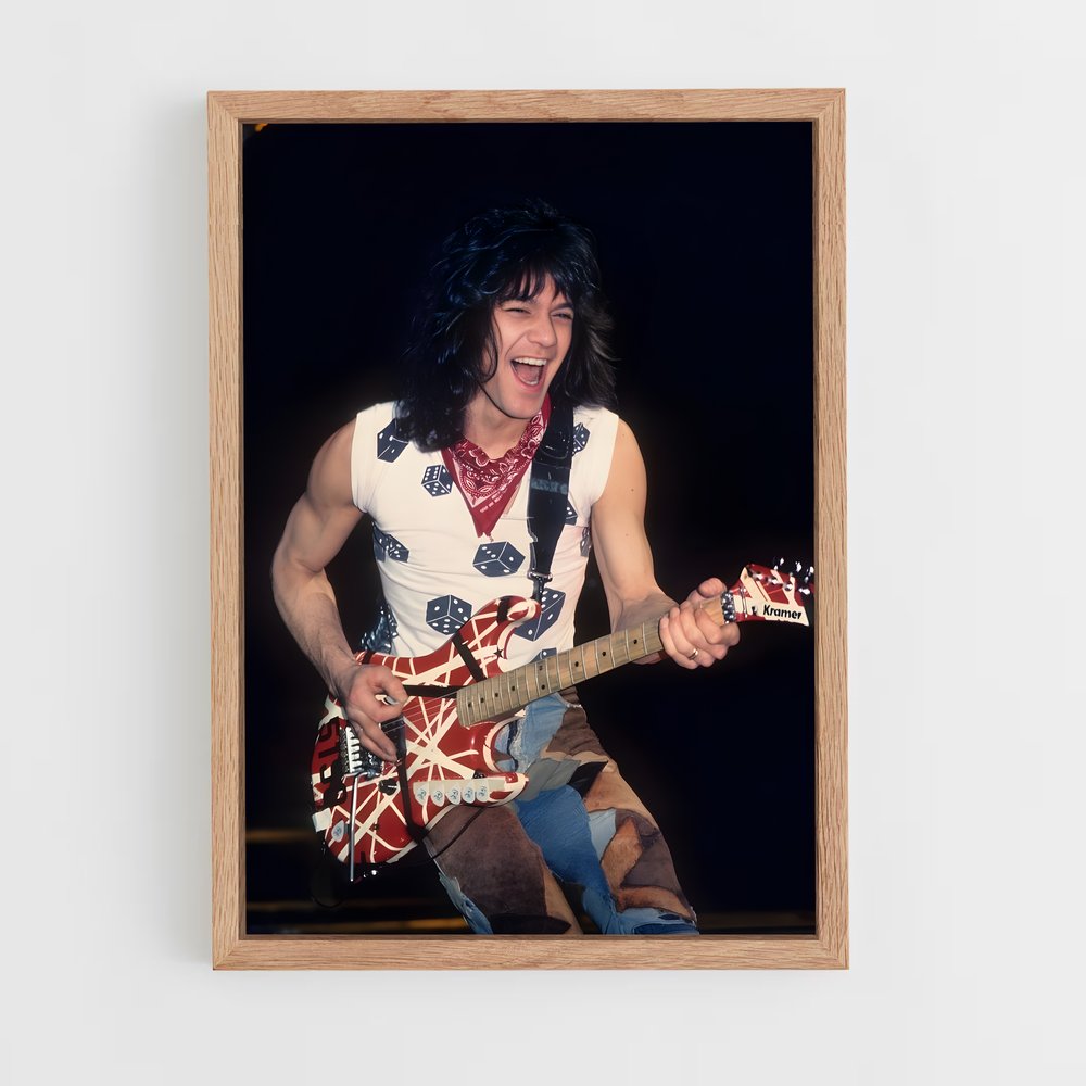ap-eddie van halen-1 cadre Bois clair