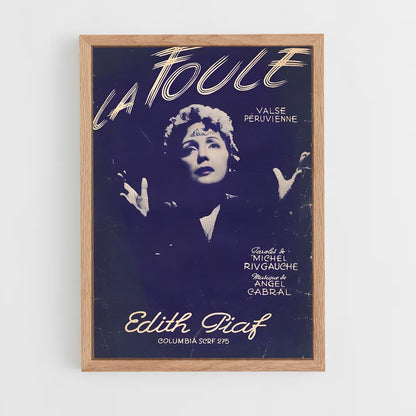 ap-edith piaf-1 cadre Bois clair