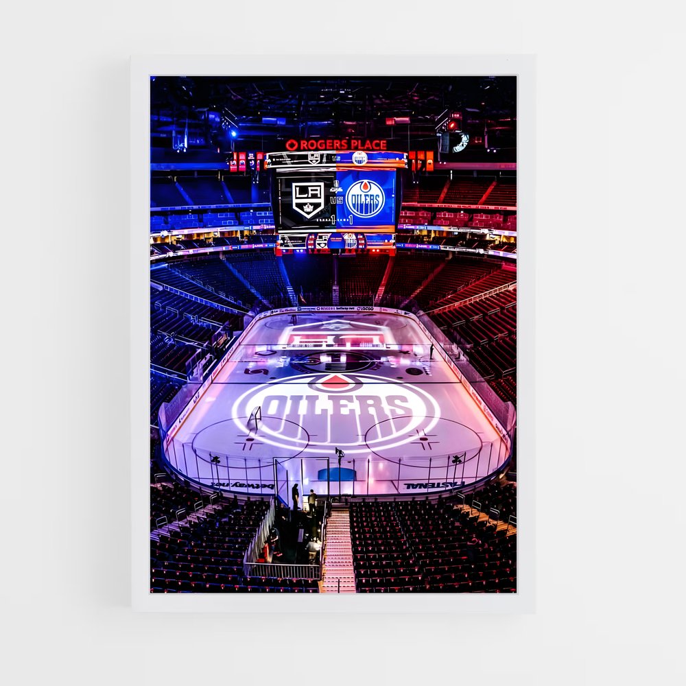 ap-edmonton oilers-5 cadre Blanc
