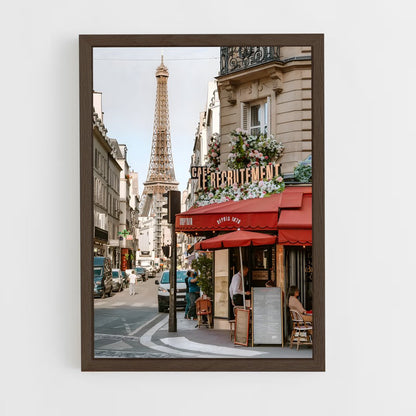 ap-eiffel tower-3 cadre Bois foncé