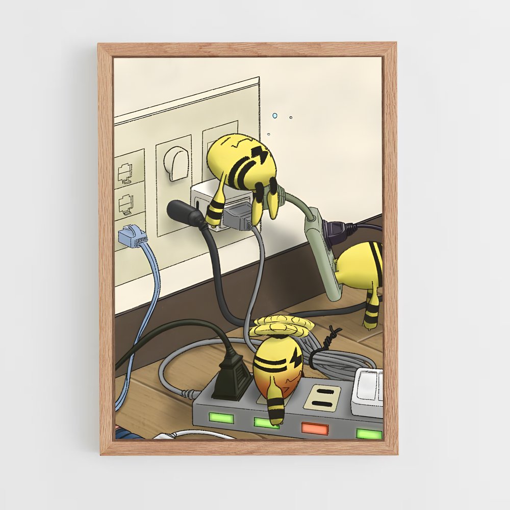 ap-electabuzz-1 cadre Bois clair