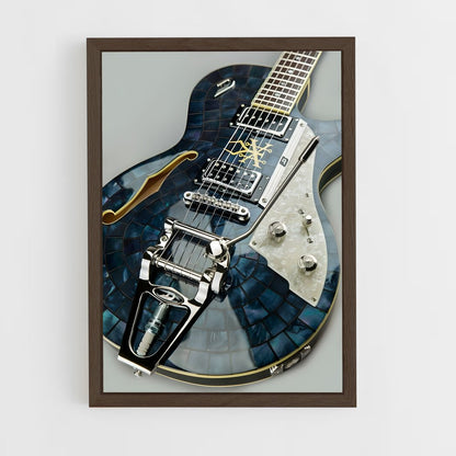 ap-electric guitar-5 cadre Bois foncé