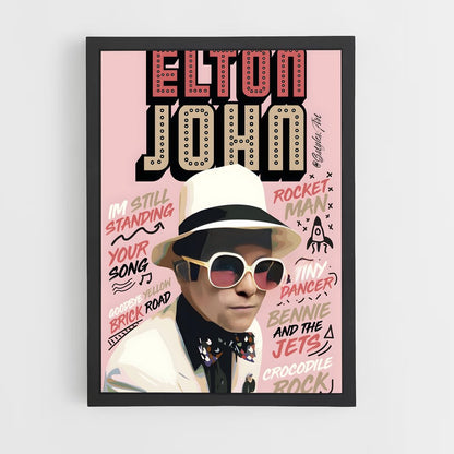 ap-elton john-6 cadre Noir