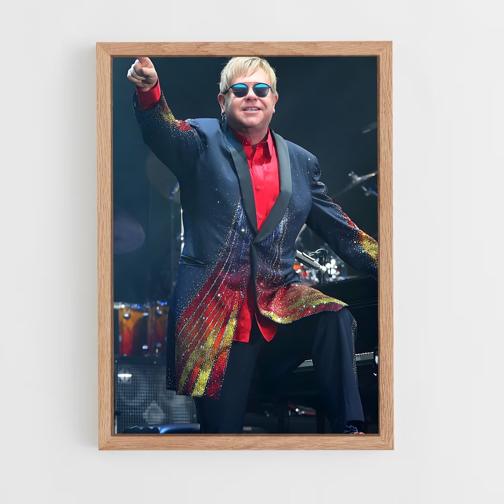 ap-elton john-7 cadre Bois clair