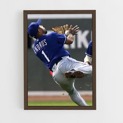 ap-elvis andrus-3 cadre Bois foncé