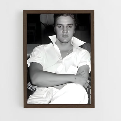 ap-elvis presley-9 cadre Bois foncé