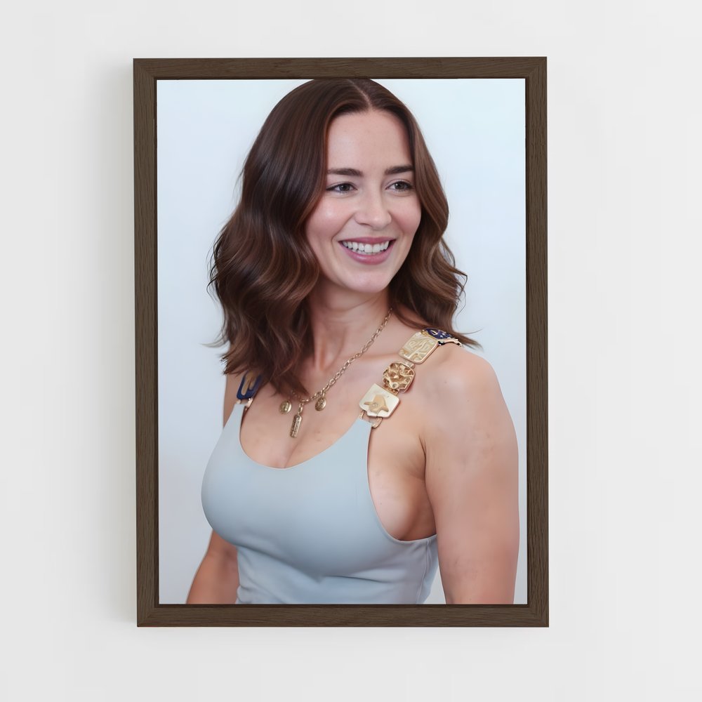 ap-emily blunt-3 cadre Bois foncé