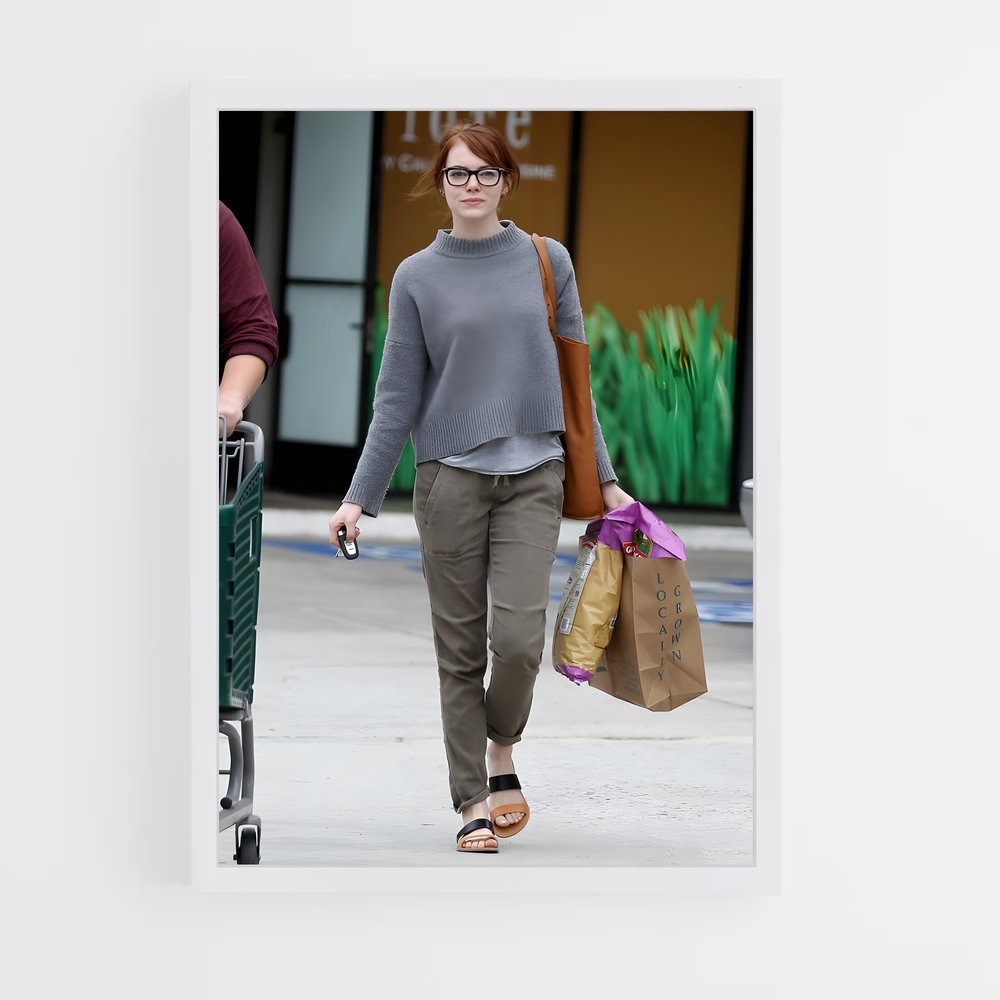 ap-emma stone-5 cadre Blanc
