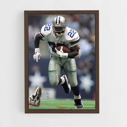 ap-emmitt smith-5 cadre Bois foncé